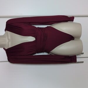 Long Sleeve V-neck Bodysuit